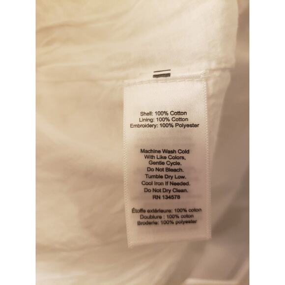 Vineyard Vines Seashell Eyelet Midi Dress White Lace Ruffle Size 14 NWT - Picture 9 of 13